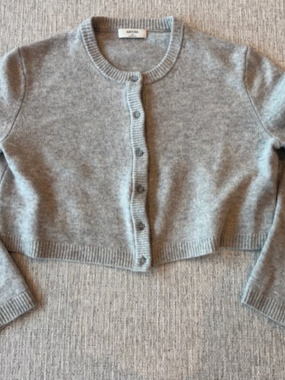 Aritzia Cashmere Crew Neck Cardigan